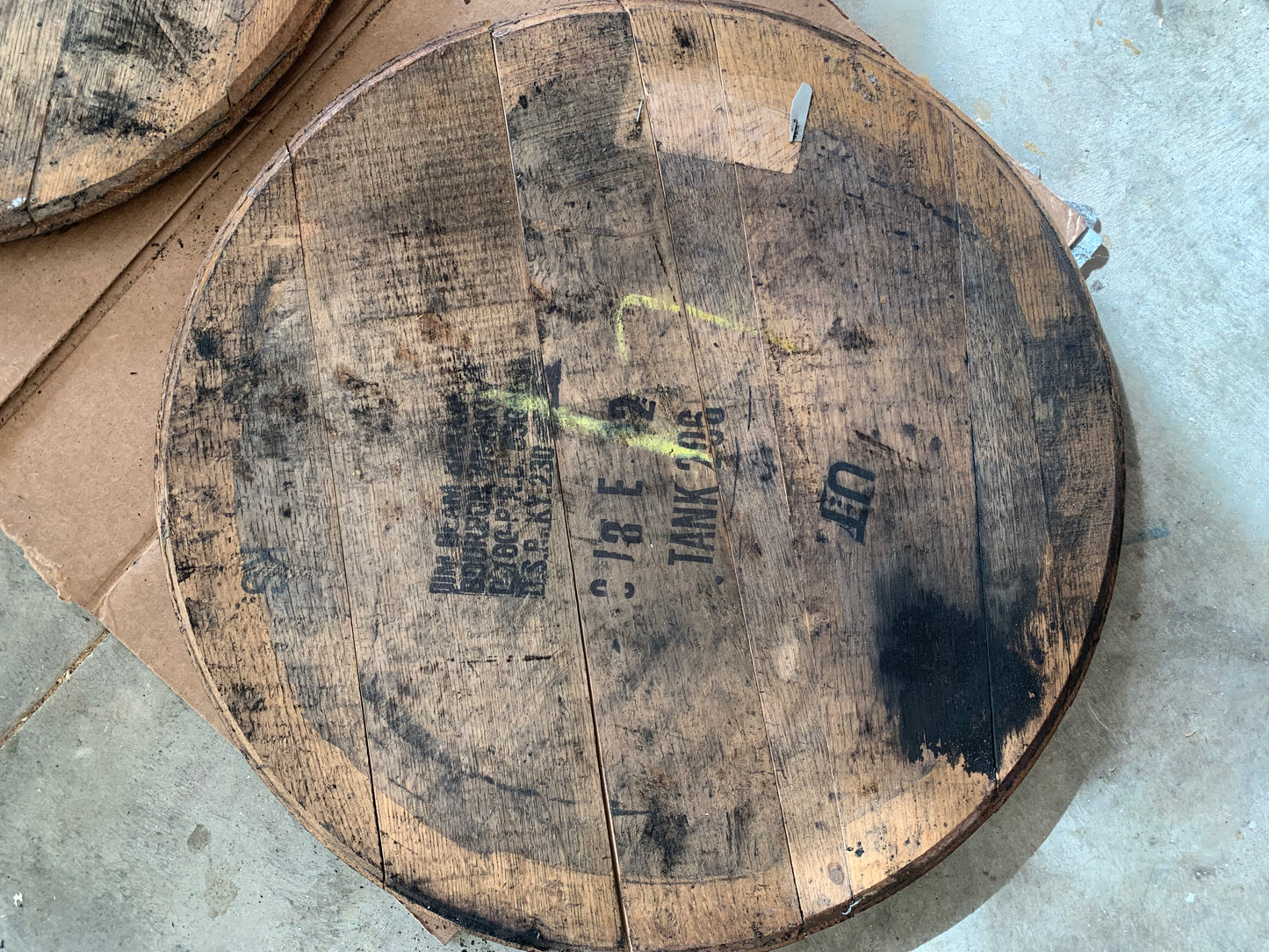 Referbed Jim Beam Bourbon Barrel Head