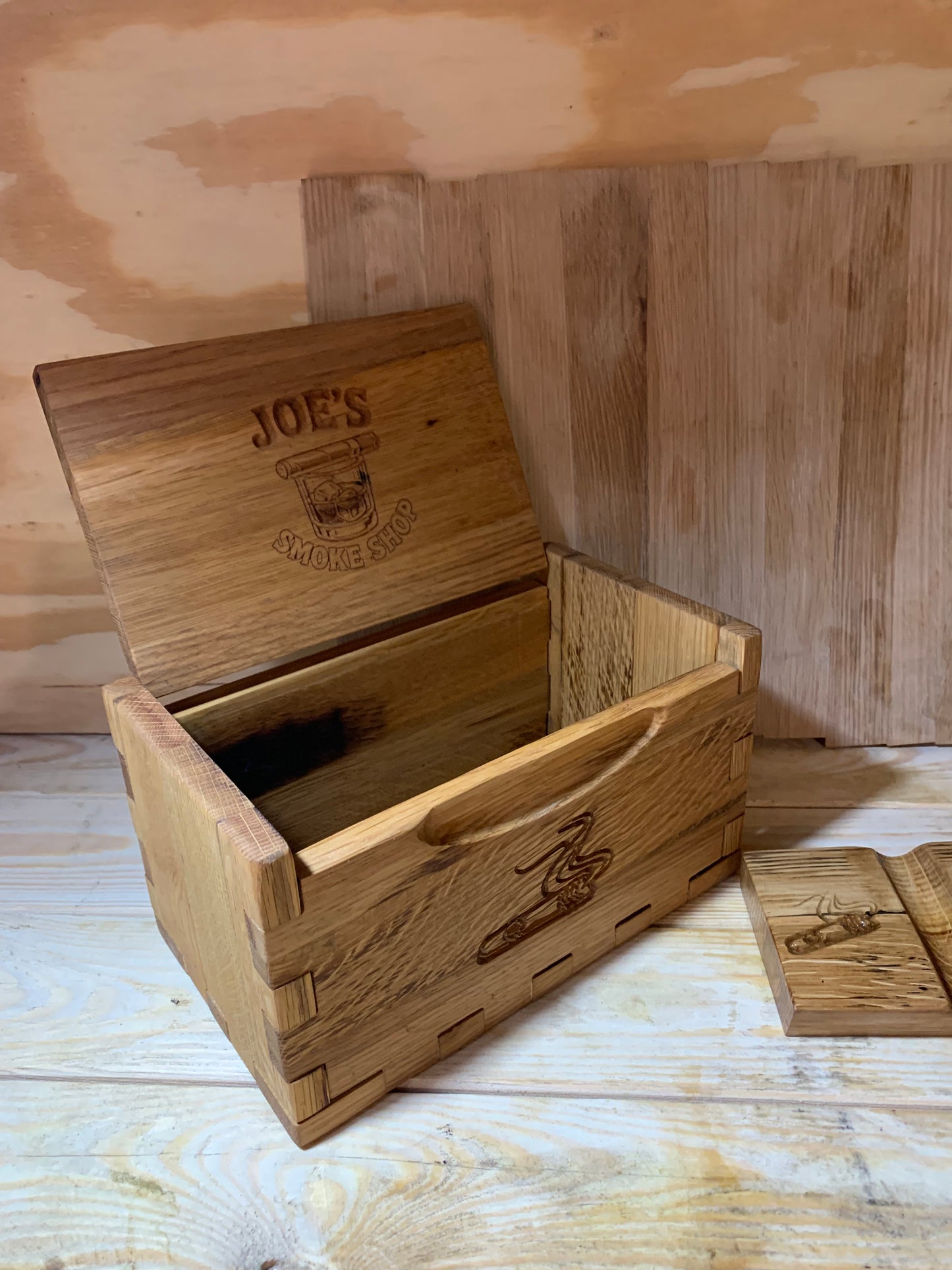 Bourbon Barrel Cigar Rest + a BADASS BOX!!!