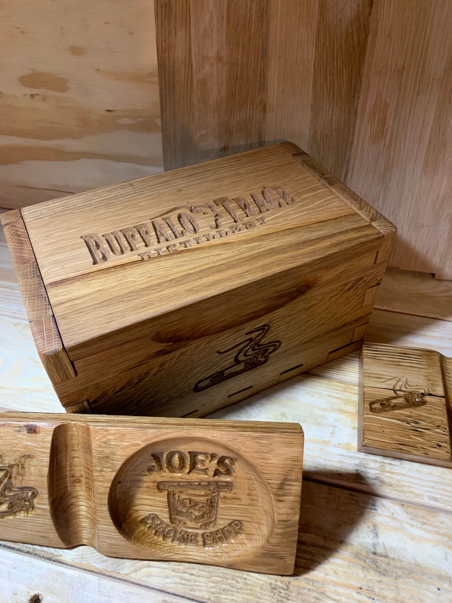 Bourbon Barrel Cigar Rest + a BADASS BOX!!!
