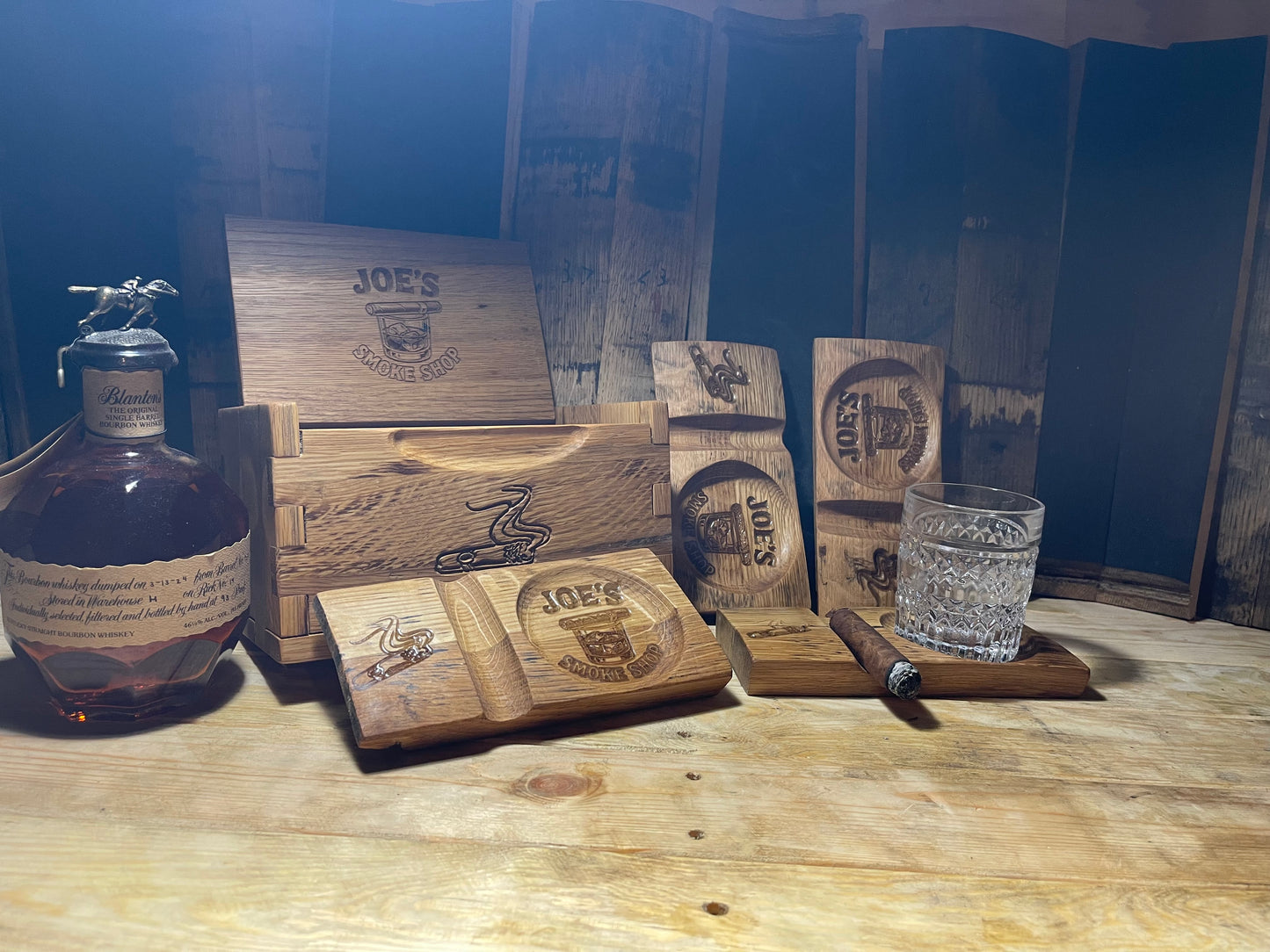 Bourbon Barrel Cigar Rest + a BADASS BOX!!!