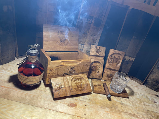 Bourbon Barrel Cigar Rest + a BADASS BOX!!!